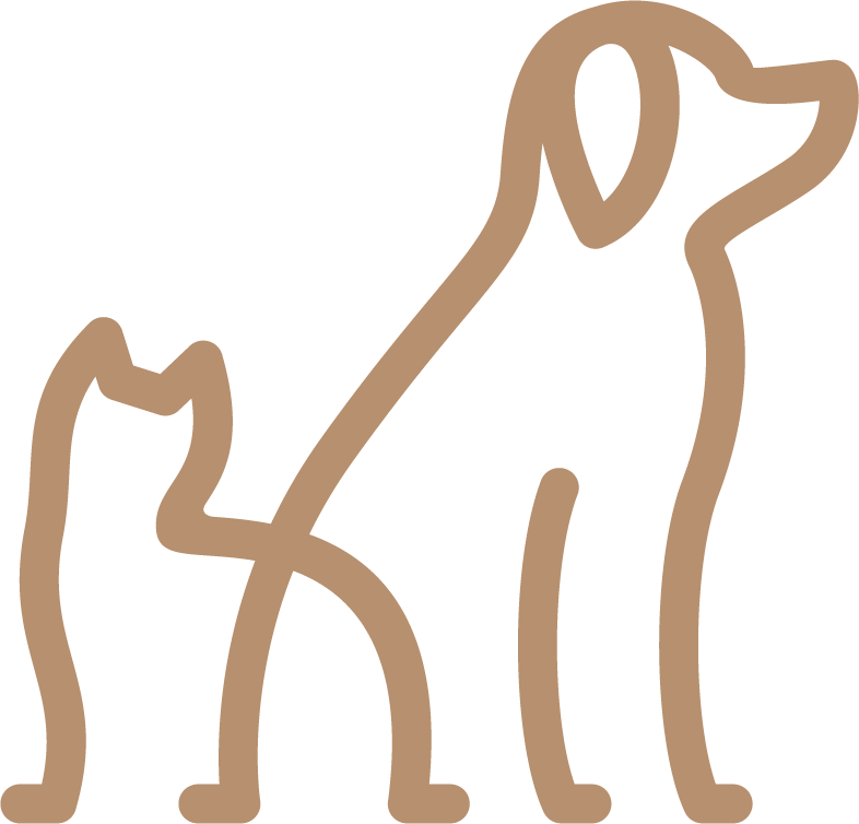 brown dog and cat icon